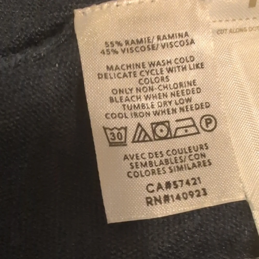 LOFT Navy and White Striped Cardigan - Picture 5 of 6